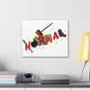noRmal puddin - canvas wall art