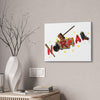 noRmal puddin - canvas wall art