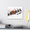 noRmal is dead Canvas Wall Art